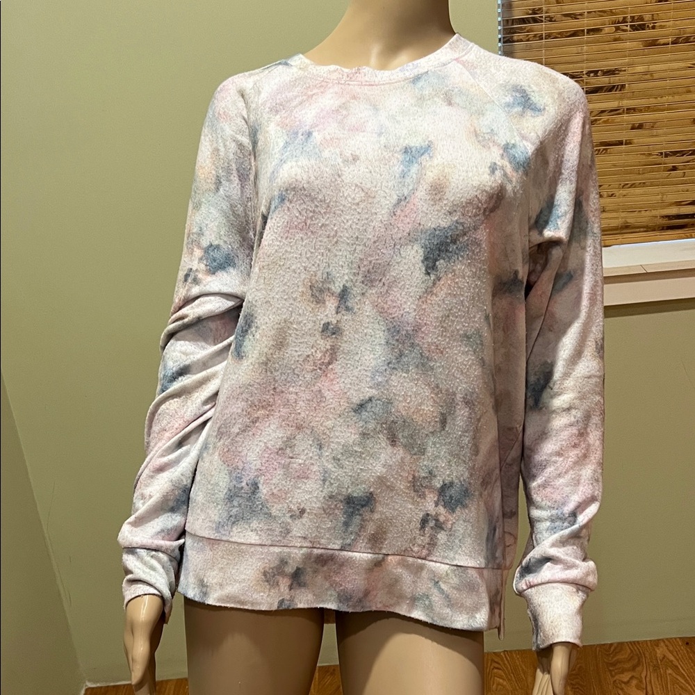 PJ Salvage Tie-Dye Pastel Pullover Sweatshirt M